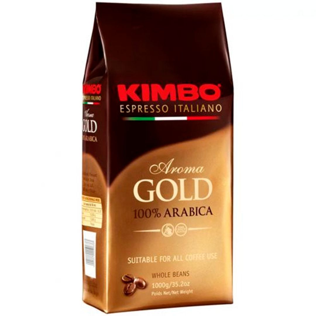Кофе в зернах Kimbo "Aroma Gold Arabica", средней обжарки, 1000 гр / Кофе зерновой №2