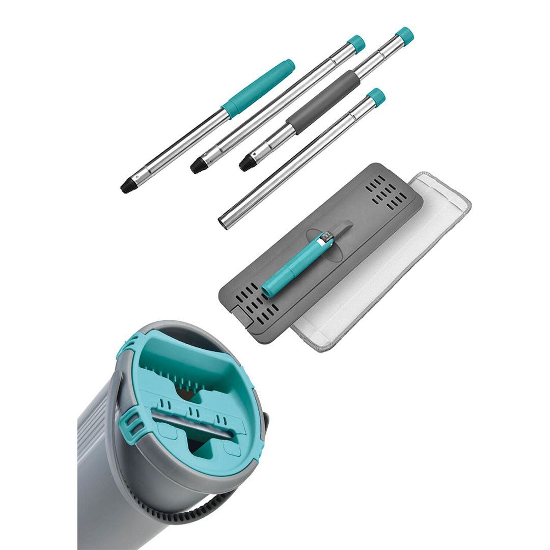 Комплект для уборки Miley, ведро 8/7 л двухкамерное с отжимом + швабра с насадкой / Швабры и комплекты №4