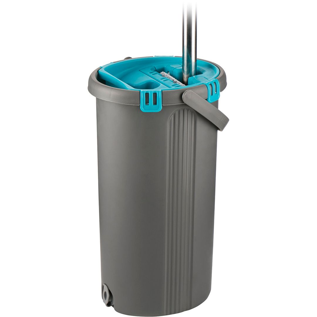 Комплект для уборки Miley, ведро 8/7 л двухкамерное с отжимом + швабра с насадкой / Швабры и комплекты №2