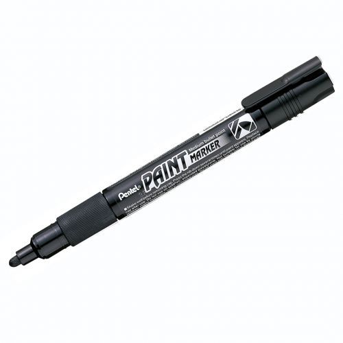 Маркер-краска Pentel, пулевидный наконечник, 4,6 мм, цвет черный, цена за штуку / Маркер-краски oe.kz Маркер-краска Pentel, пулевидный наконечник, 4,6 мм, цвет черный, цена за штуку / Маркер-краски