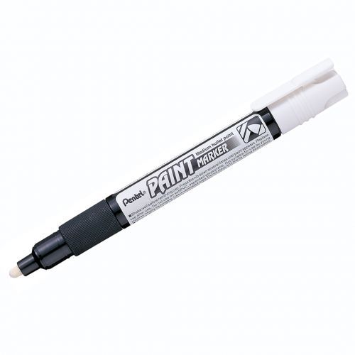 Маркер-краска Pentel, пулевидный наконечник, 4,6 мм, цвет белый, цена за штуку / Маркер-краски oe.kz Маркер-краска Pentel, пулевидный наконечник, 4,6 мм, цвет белый, цена за штуку / Маркер-краски