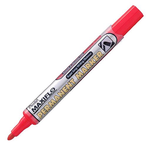 Маркер перманентный Pentel Maxiflo, пулевидный наконечник 4.5 мм, красный, цена за штуку / Маркеры перманентные нестираемые oe.kz Маркер перманентный Pentel Maxiflo, пулевидный наконечник 4.5 мм, красный, цена за штуку / Маркеры перманентные нестираемые