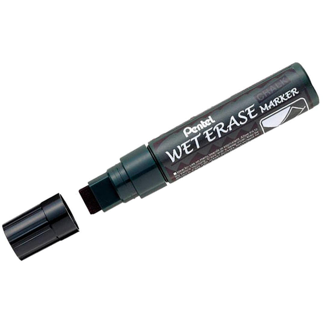 Маркер меловой Pentel Wet Erase, на водной основе, 10-15 мм, черный, цена за штуку / Маркеры для досок oe.kz Маркер меловой Pentel Wet Erase, на водной основе, 10-15 мм, черный, цена за штуку / Маркеры для досок