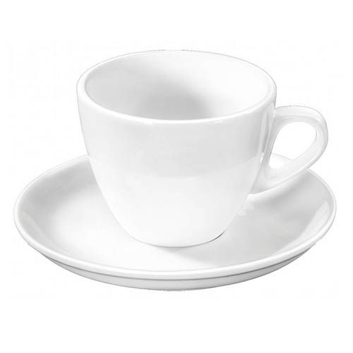 Чашка для чая с блюдцем "Wilmax", 300 мл, из фарфора, белая / Посуда столовая oe.kz Чашка для чая с блюдцем "Wilmax", 300 мл, из фарфора, белая / Посуда столовая