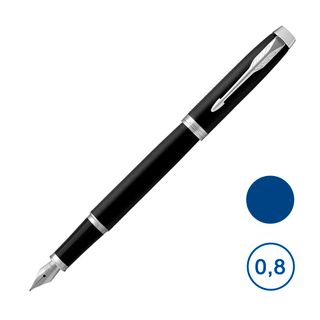 Қауырсынды қалам Parker "IM Essential Muted Black CT", 0,8 мм, көк / Премиум класты қаламдар