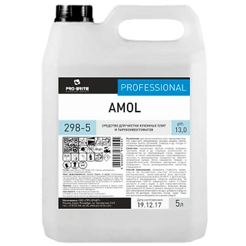 Средство для чистки кухонных плит и пароконвектоматов Pro-Brite "Amol", 5 л / Профессиональная химия oe.kz Средство для чистки кухонных плит и пароконвектоматов Pro-Brite "Amol", 5 л / Профессиональная химия