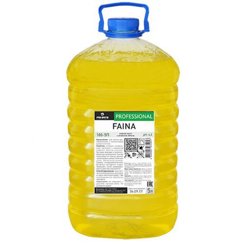 Жидкое мыло Pro-Brite "Faina", с ароматом лимона, 5 л