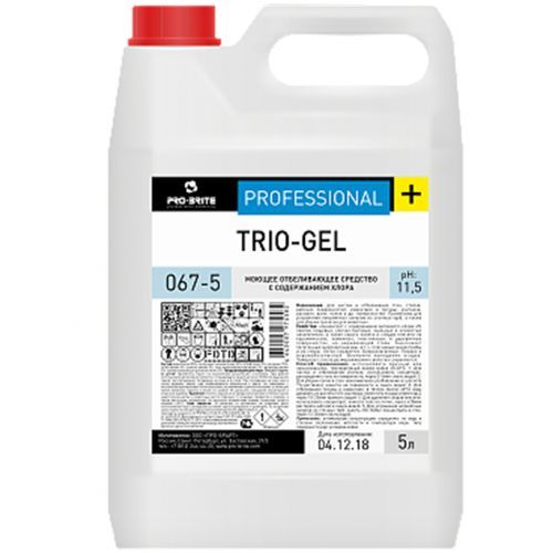 Средство для чистки сантехники Pro-Brite "Trio-gel", 5 л / Профессиональная химия