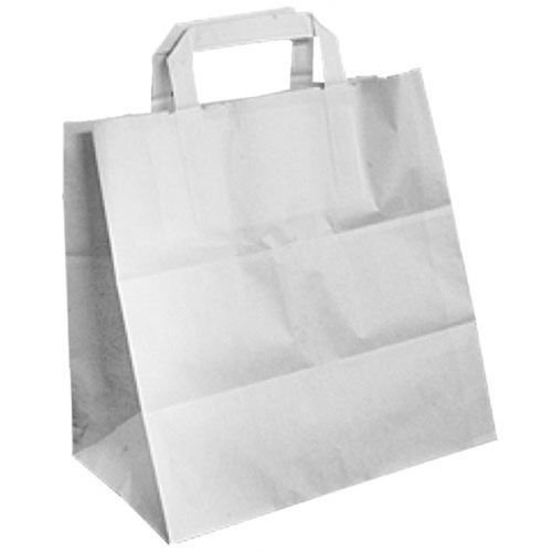 Пакет-сумка бумажная, прочная, размер 26*26 см / null