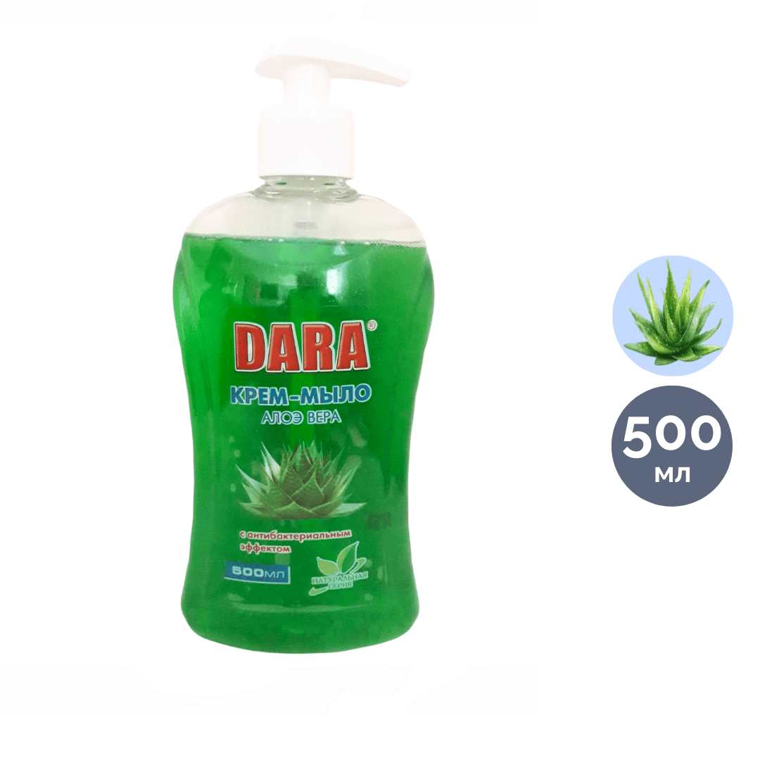 Жидкое мыло Dara "Алоэ Вера", антибактериальный, 500 мл / Жидкое мыло