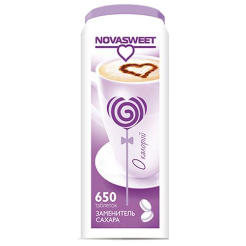 Заменитель сахара в таблетках Novasweet, 650 таблеток / Здоровое питание
