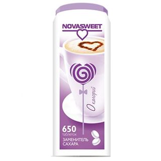Заменитель сахара в таблетках Novasweet, 650 таблеток / Здоровое питание