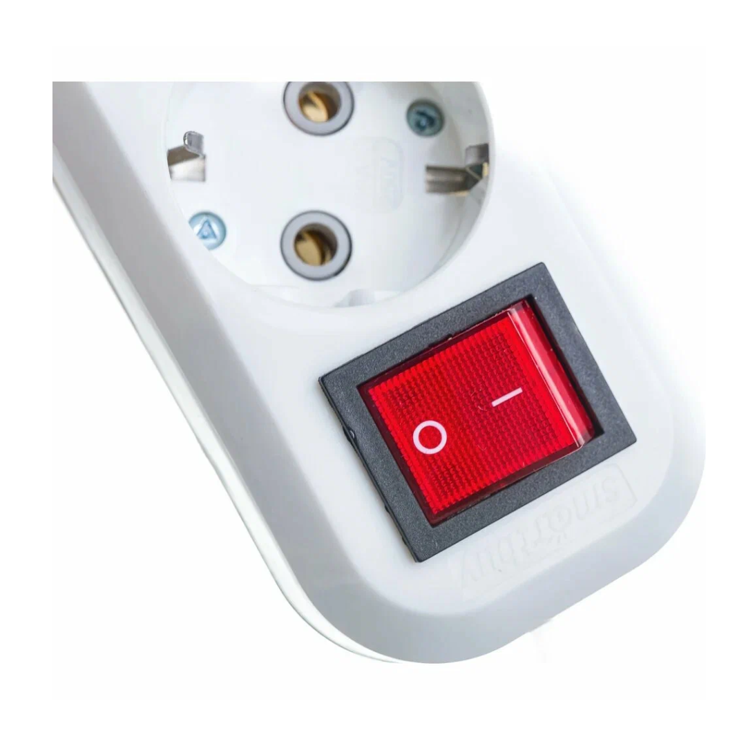 Ұзартқыш Smartbuy, 16A, 3 ұяшық, 5 м, жерге тұйықтауыш және сөндіргішімен, ақ / Ұзартқыштар, үшайырлар №4 oe.kz Ұзартқыш Smartbuy, 16A, 3 ұяшық, 5 м, жерге тұйықтауыш және сөндіргішімен, ақ / Ұзартқыштар, үшайырлар №4