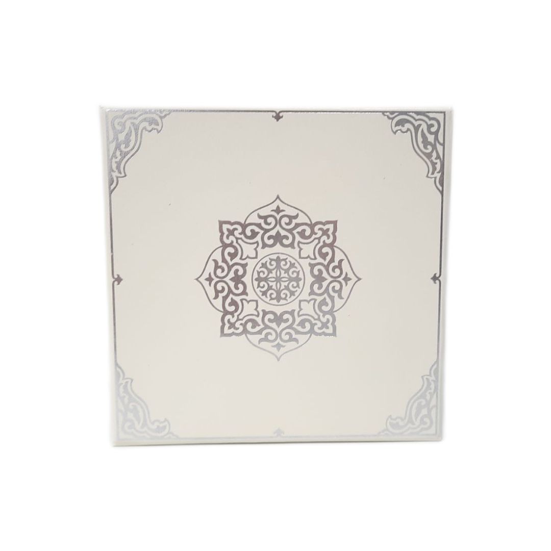 Шкатулка настольная Адеми Ай "Аққу", металл/серебряное покрытие/перламутр / Государственные символы №4