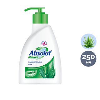 Сұйық сабын Absolut Nature "Алоэ", мөлшерлегішпен, 250 мл / Сұйық сабындар