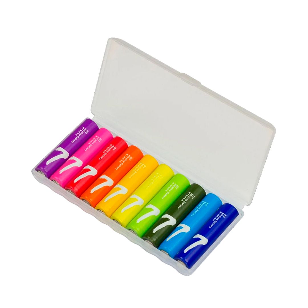 Батарейки Xiaomi Rainbow 7 мизинчиковые AAА, 1.5V, 10 шт./уп, цена за упаковку / Батарейки №2