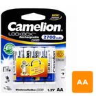 Аккумулятор Camelion Lockbox, пальчиковые AA, Ni-MH, 2700 mAh 1.2V, 4 шт./уп., цена за упаковку