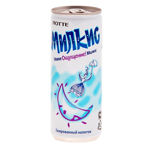 Напиток газированный Lotte "Milkis", 0,25 л, жестяная банка / Напитки и энергетики