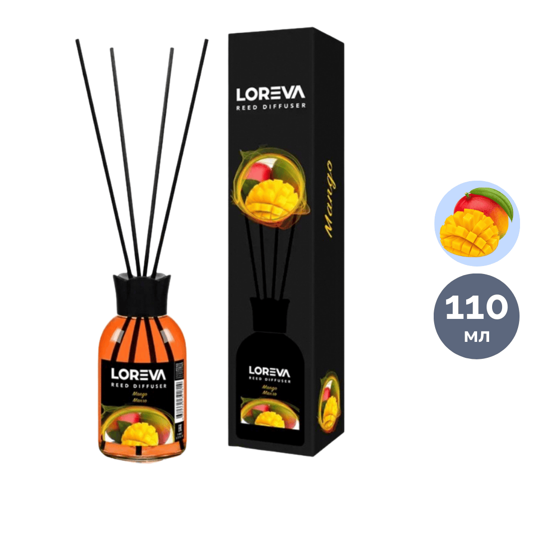 Аромадиффузор Loreva "Манго", 110 мл / Аромадиффузоры