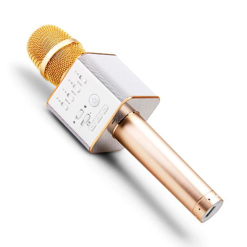 Микрофон Sound Wave Q9, беспроводной, золотой / Веб-камеры №2