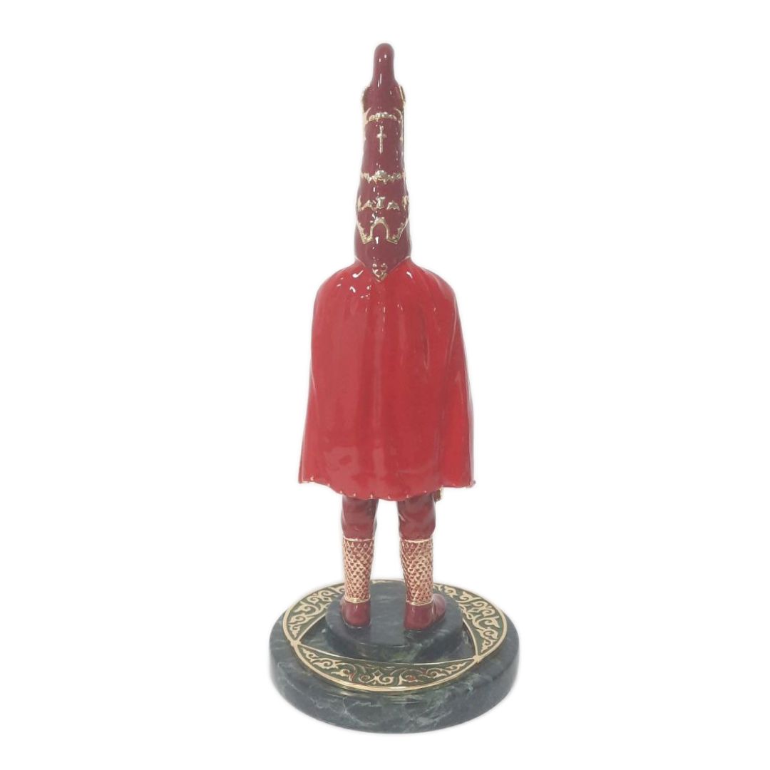 Сувенир настольный Адеми Ай "Алтын адам", металл/позолота/мрамор/эмаль / Государственные символы №4