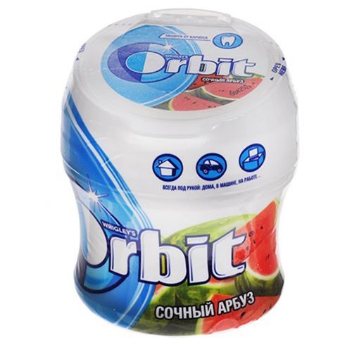 Жевательная резинка Orbit "Сочный арбуз", мини-банка