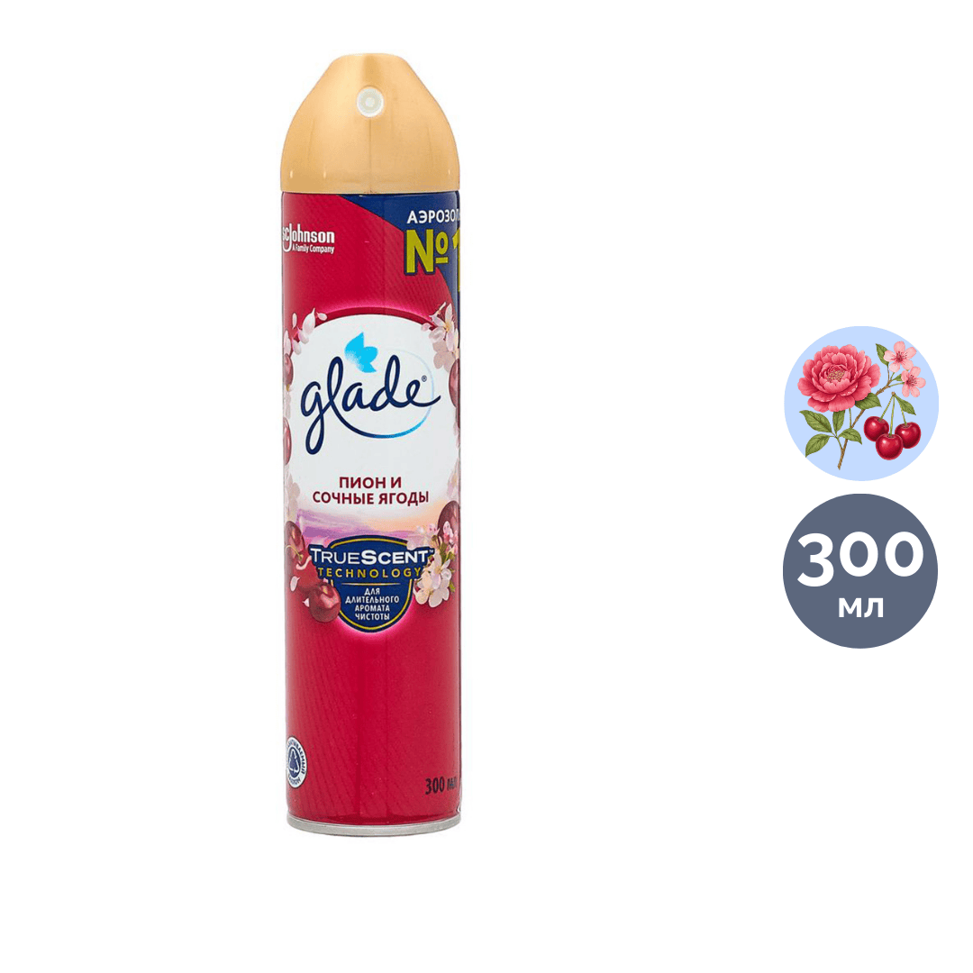 Ауа тазартқыш Glade "Таушымылдық және балғын жидектер", 300 мл. / Ауа сергіткіштер oe.kz Ауа тазартқыш Glade "Таушымылдық және балғын жидектер", 300 мл. / Ауа сергіткіштер
