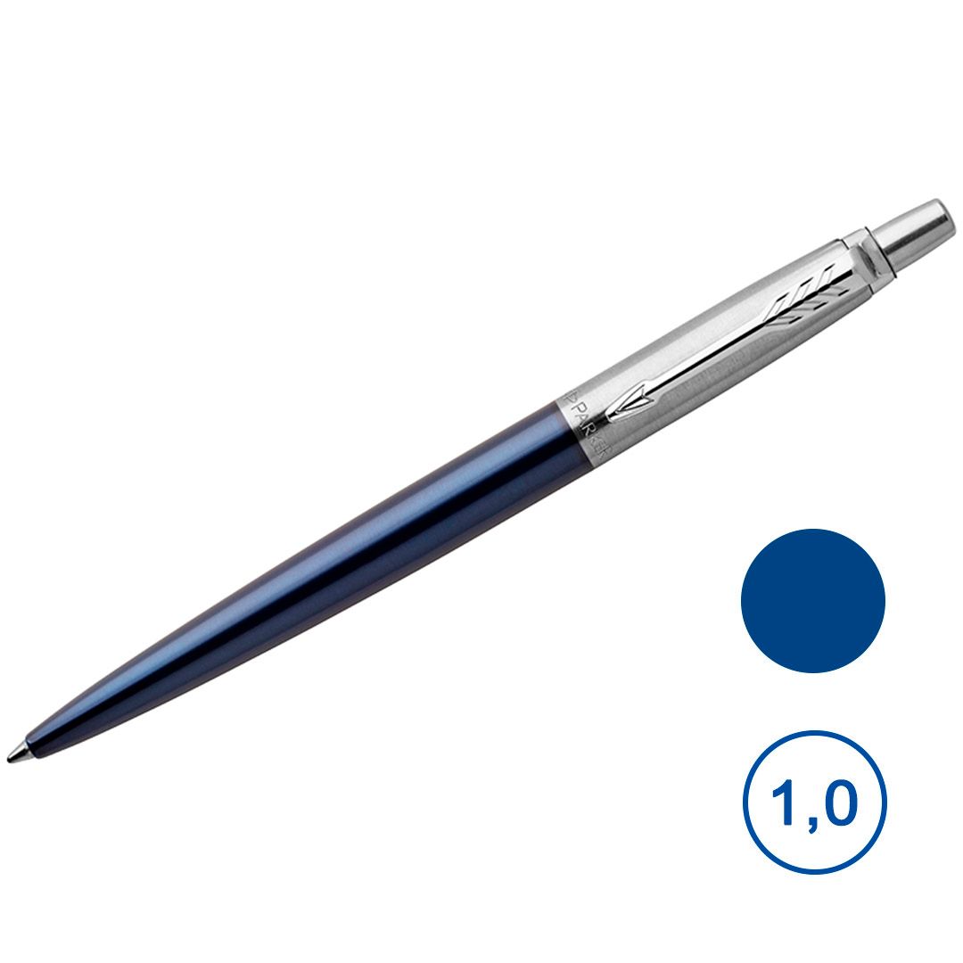 Ручка шариковая Parker "Jotter Royal Blue CT", 1 мм, синяя / Подарочные ручки