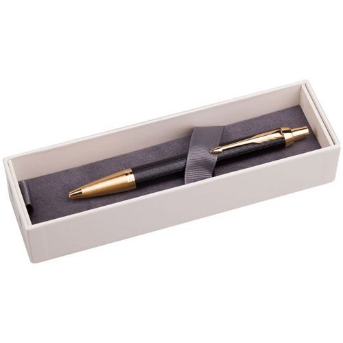 Ручка шариковая Parker "IM Premium Black/Gold GT", 1 мм, синяя / Подарочные ручки №3