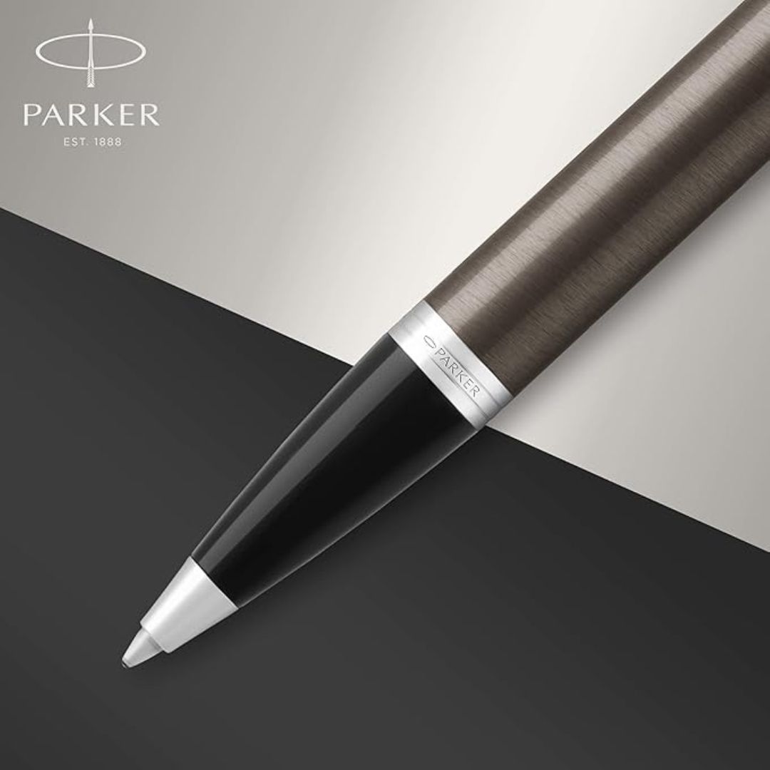 Ручка шариковая Parker "IM Dark Expresso CT", 1 мм, синяя / Подарочные ручки №2