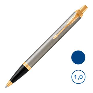 Шарлы қалам Parker "IM Brushed Metal GT", 1 мм, көк сиялы / Премиум класты қаламдар