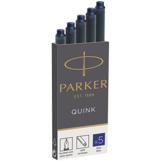 Сия картридждері Parker "Cartridge Quink", көк, қаптамада 5 дана / Сиялар