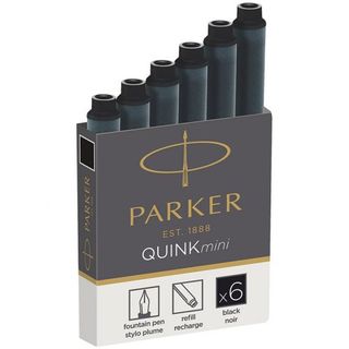 Картриджи чернильные Parker "Cartridge Quink Mini", черные, 6 шт. в упаковке / Чернила