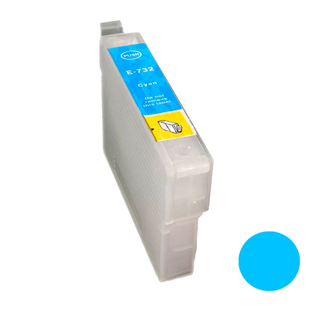 Картридж совместимый Epson T0732 для Stylus C79/90/92/CX3900/4900/5900, синий / null