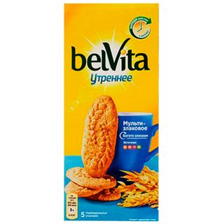 Печенье BelVita "Со злаковыми хлопьями", 225 гр / Печенье, вафли, крекеры