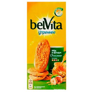Печенье BelVita "С фундуком и медом", 225 гр / Печенье, вафли, крекеры