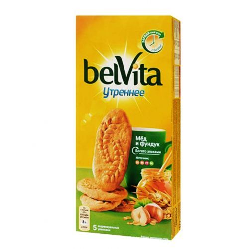 Печенье BelVita "С фундуком и медом", 225 гр