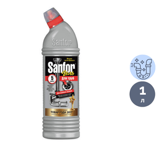 Средство для прочистки канализационных труб Sanfor Гель, 1 л / Средства для прочистки труб oe.kz Средство для прочистки канализационных труб Sanfor Гель, 1 л / Средства для прочистки труб