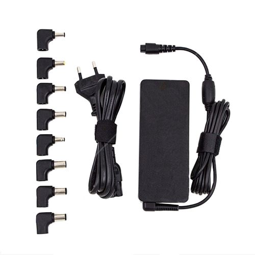 Универсальное зарядное устройство для ноутбуков HuntKey ESII HKA09019546-8P, 90Вт, черное / Портативные зарядные устройства