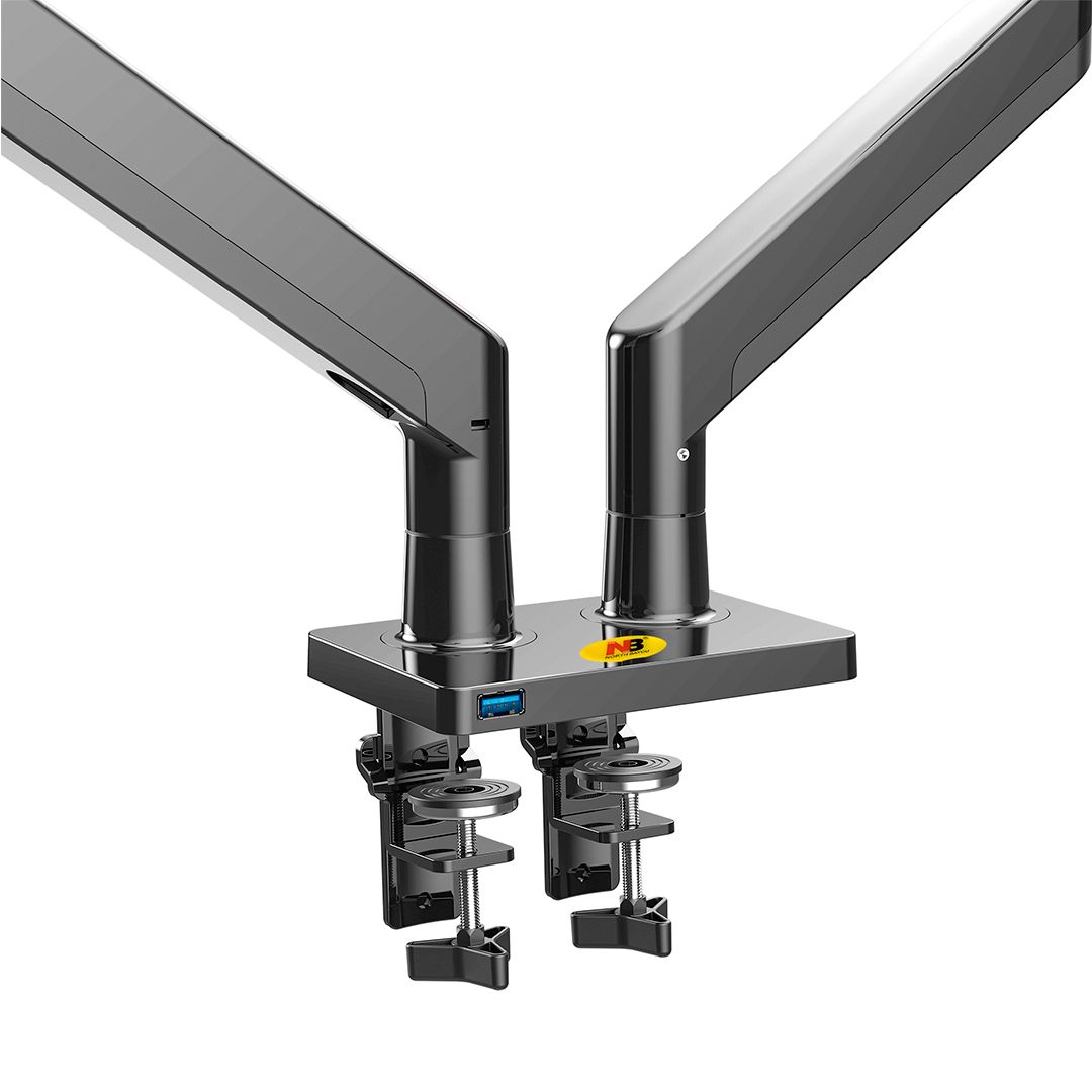 Крепление для 2 мониторов настольное с газлифтом North Bayou G35, 22"-32", черный / Кронштейны №3 oe.kz Крепление для 2 мониторов настольное с газлифтом North Bayou G35, 22"-32", черный / Кронштейны №3