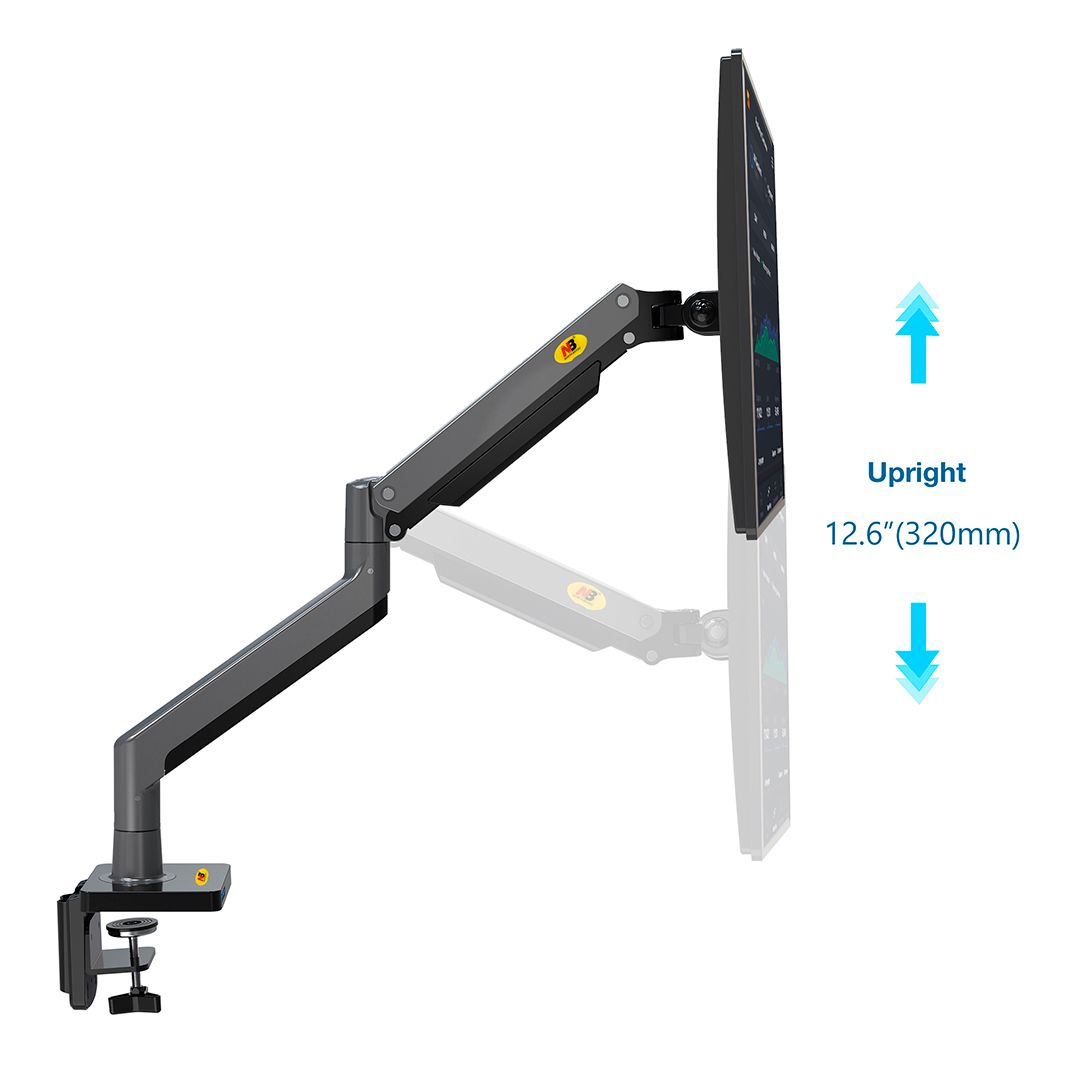 Крепление для 1 монитора настольное с газлифтом North Bayou G45, 22"-40", черный / Кронштейны №2