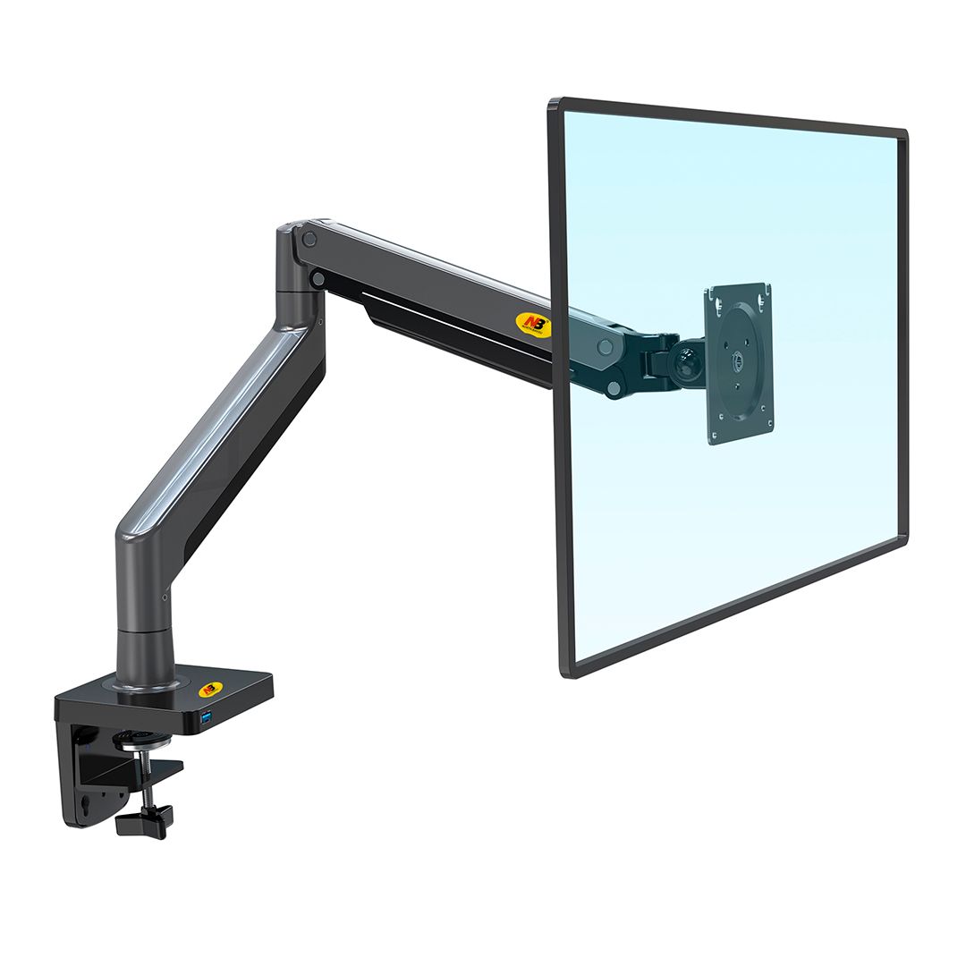 Крепление для 1 монитора настольное с газлифтом North Bayou G45, 22"-40", черный / Кронштейны