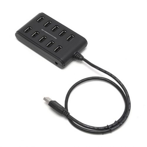 Расширитель USB, Deluxe, DUH10001BK, 10 портов, USB 2.0 Hi-Speed, черный / Веб-камеры