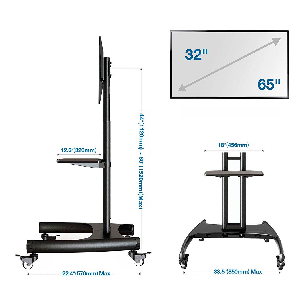 Механическая стойка для телевизора North Bayou AVA1500-60-1P, 32"-75", 1,5 м, черный / Кронштейны №2 oe.kz Механическая стойка для телевизора North Bayou AVA1500-60-1P, 32"-75", 1,5 м, черный / Кронштейны №2