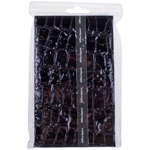 Визитница 3-х рядная OfficeSpace "Croc" на 96 визиток, 110*190 мм, ПВХ, черная / Визитницы настольные №3 oe.kz Визитница 3-х рядная OfficeSpace "Croc" на 96 визиток, 110*190 мм, ПВХ, черная / Визитницы настольные №3