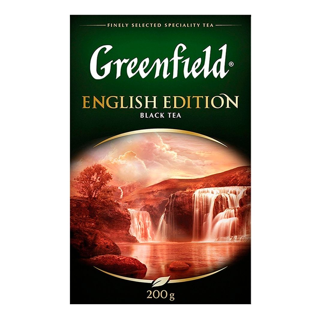Чай Greenfield English Edition, черный, 200 гр, листовой / Чай листовой