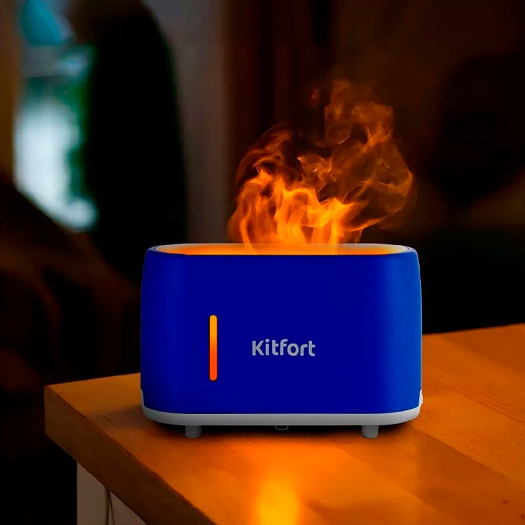 Увлажнитель-ароматизатор воздуха Kitfort KT-2887-3, 0,24 л, синий/белый / Очистители и увлажнители воздуха №3 oe.kz Увлажнитель-ароматизатор воздуха Kitfort KT-2887-3, 0,24 л, синий/белый / Очистители и увлажнители воздуха №3