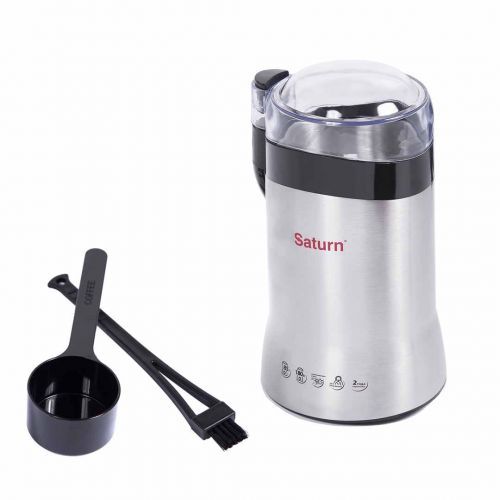 Кофемолка Saturn ST-CM1038, 180 Вт, вместимость 85 г, черная / Кофемолки	 №2