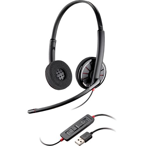 Гарнитура Plantronics Blackwire C320-M, диапазон частот 20-20000 Гц, черная / Гарнитуры