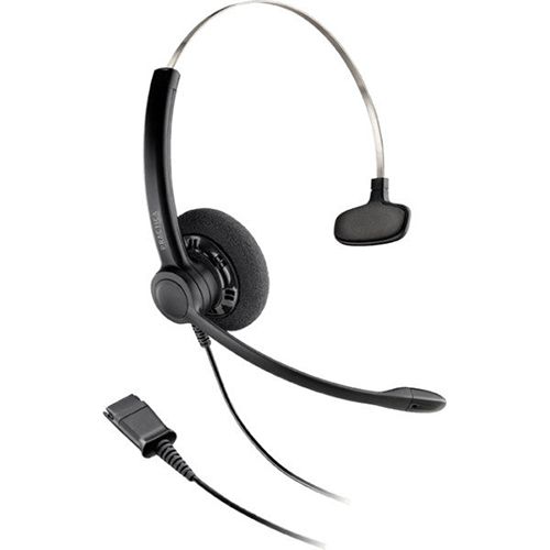 Гарнитура Plantronics SP11-QD, диапазон частот 100-4000 Гц, черная / null